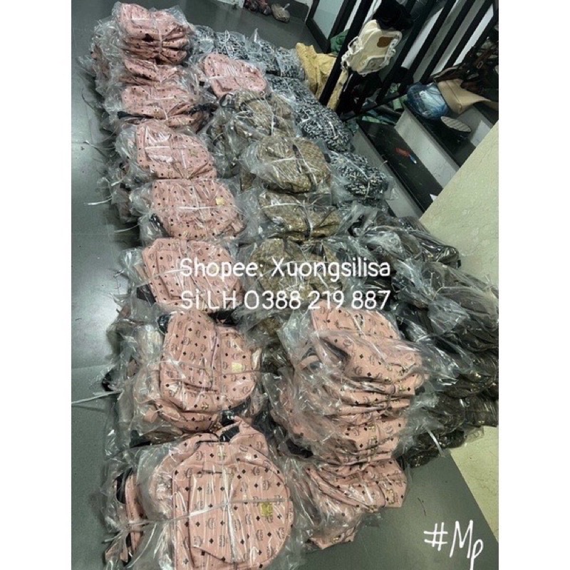 Balo Nữ M.C.M Hồng Dành Cho Học sinh, Sinh Viên Rẻ Đẹp Size To