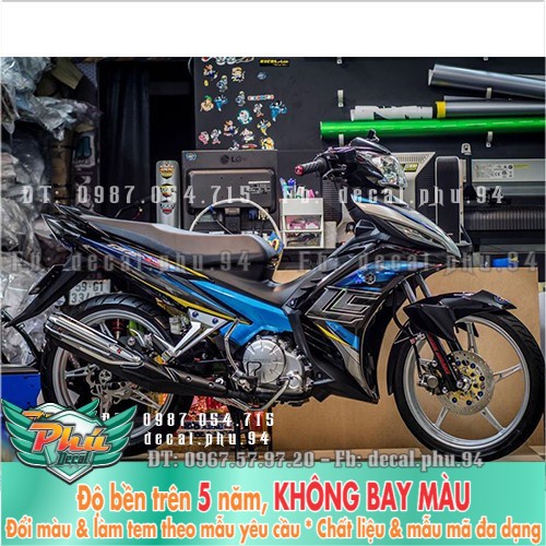 Tem rời EX 135 xe đen LC 2 -1