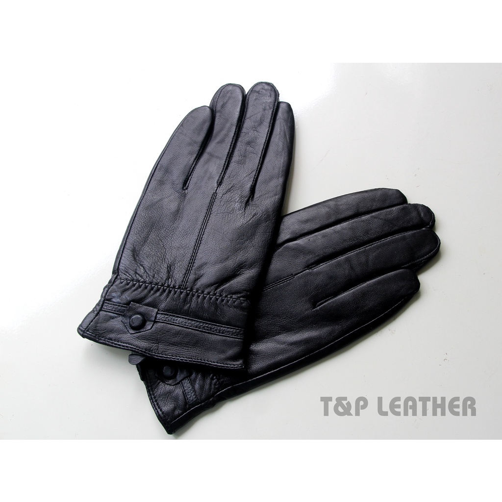 Găng tay da thật dành cho nam Da cừu thật 100% Lót nỉ ấm áp Xưởng sản xuất T&P Leather Hàng đủ size Ảnh shop tự chụp