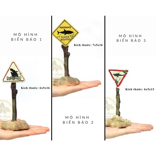 Mô hình trang trí bể cá - mô hình biển báo - trang trí hồ cá, hồ thủy sinh, chuồng bò sát