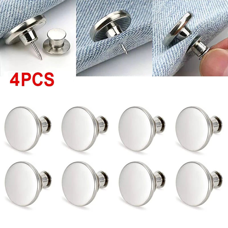 4 Nút cài quần jean 17mm không cần may
