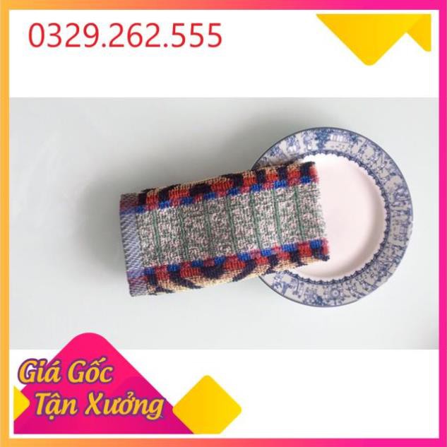 (Sale Khủng)  Khăn lau thổ cẩm mềm mịn, êm nhẹ, không phai màu, sổ lông, độ bền cao,chất liệu thổ cẩm của người Thái