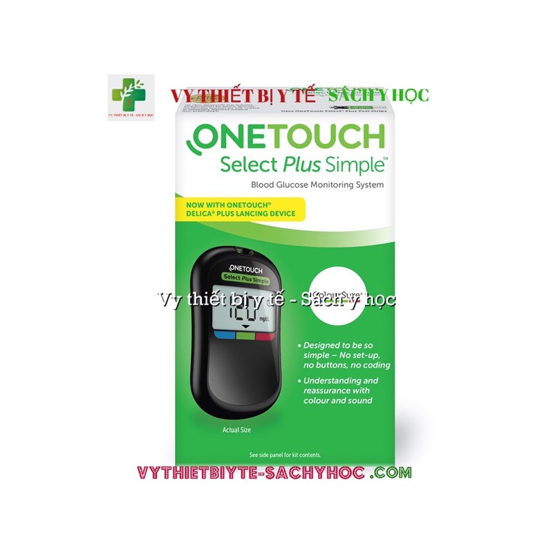 Máy đo Đường huyết One Touch Select Plus Simple kèm 25 que