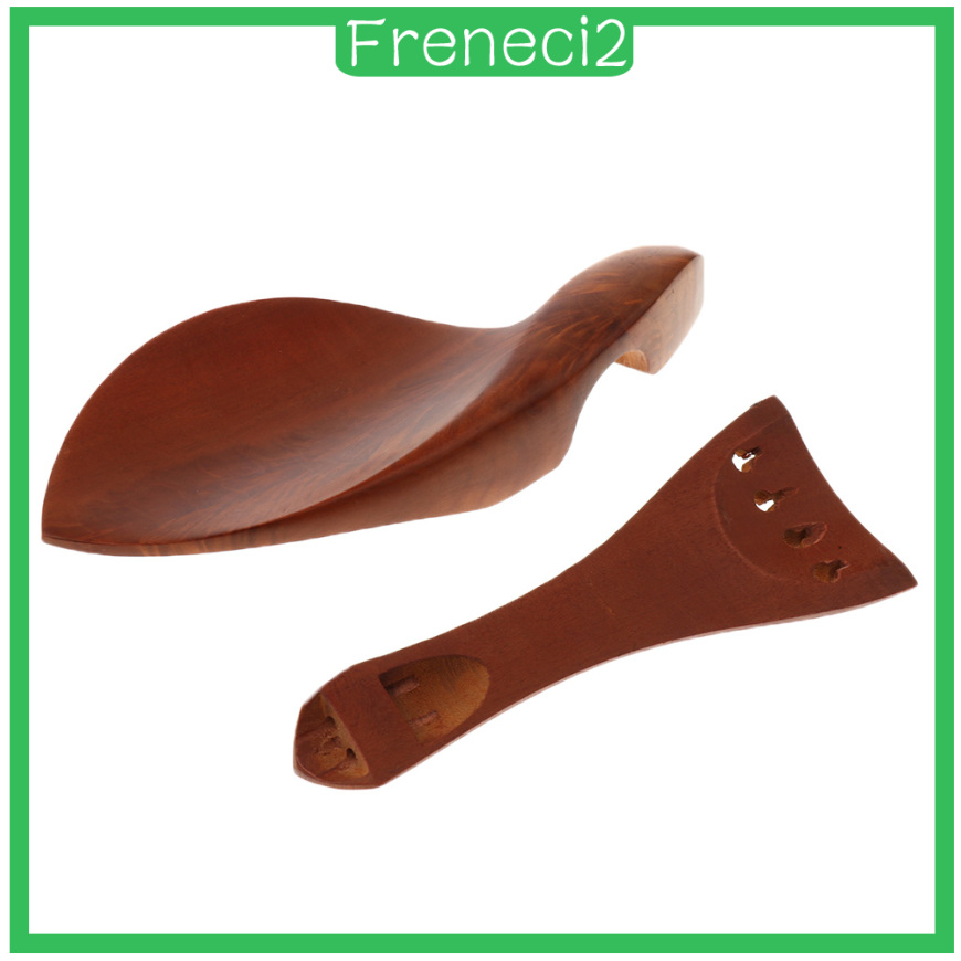 [FRENECI2]Violin Chin Rest Chinrest+Tailpiece+Tuning Peg+Endpin for 4/4 Violin Parts