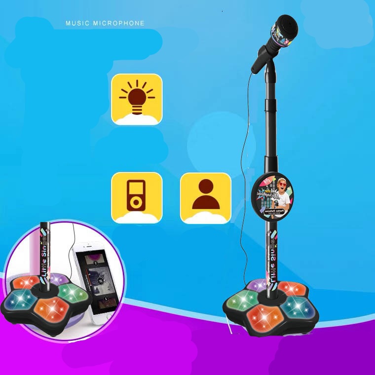 [Hàng sẵn mới về] Đồ chơi Micro Karaoke Kid Star kết nối với điện thoại- Micro phát nhạc tích hợp loa cho bé - Mic hát