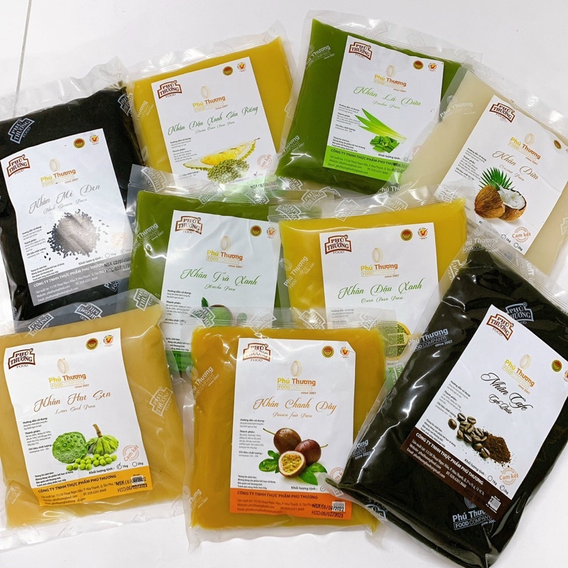 Nhân bánh trung thu Phú Thương loại 1kg và 2kg