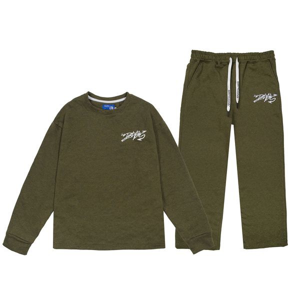 DirtyCoins Graffiti Sweatsuit - Olive