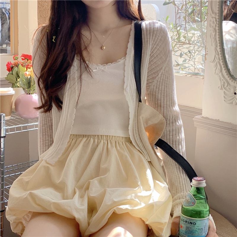 Áo khoác cardigan dệt kim chống nắng dáng rộng phong cách Hàn Quốc thời trang cho nữ | BigBuy360 - bigbuy360.vn