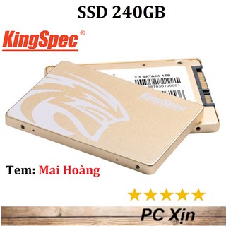 [Mã ELMSHX hoàn 8% xu đơn 500K] SSD Kingspec 240GB P4-240 2.5 Sata III- Bảo Hành 36 Tháng Mai Hoàng Phân Phối