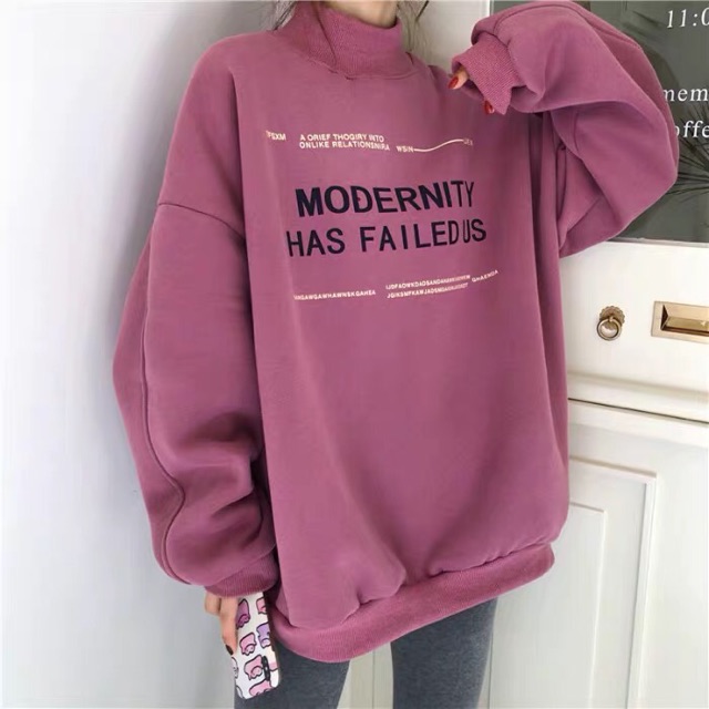 ( sẵn hồng ) hoodie ulzzang không mũ