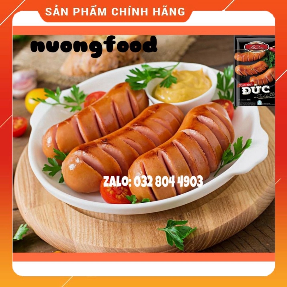 [HCM] XÚC XÍCH ĐỨC LACUSINA 500G - NUONGFOOD