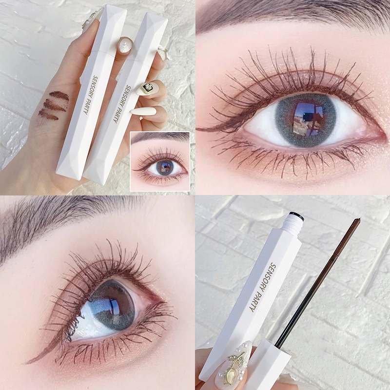 Mascara Đầu Cọ Nhỏ Kháng Nước Chống Thấm Mồ Hôi Lâu Trôi Trang Điểm Tự Nhiên