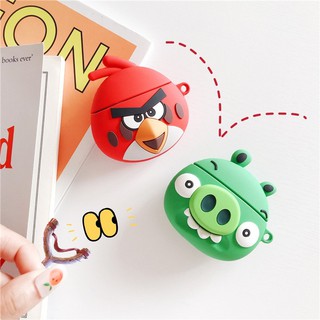 Case silicon Airpod/Vỏ bọc/ Ốp bảo vệ tai nghe Airpod/Airpods - Angry birds