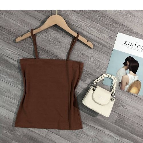 Áo 2 dây croptop chất liệu cotton co giãn MQ CLOTHING, áo hai dây thấm hút mồ hôi siêu tốt thoải mái vận động