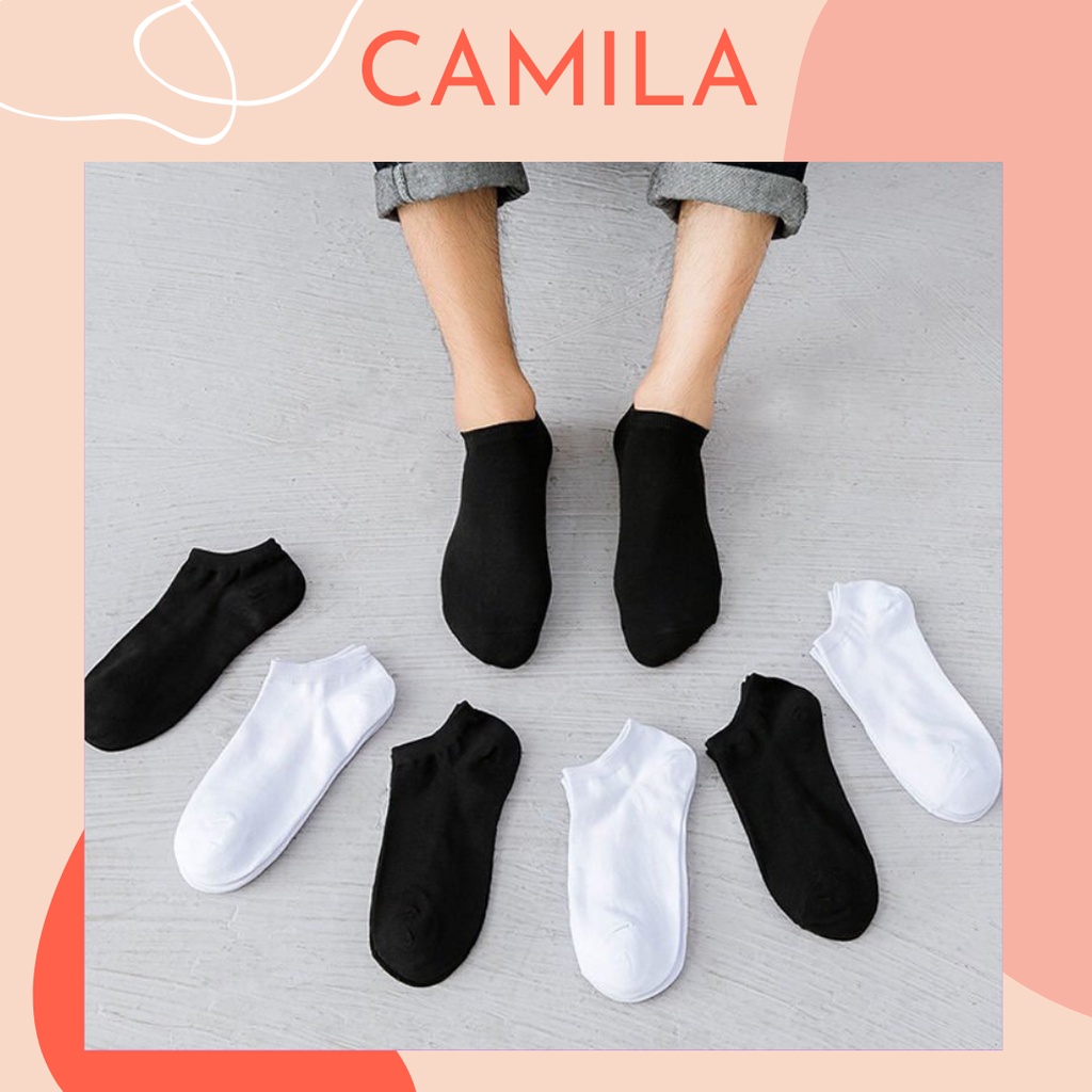 Tất nam nữ cổ ngắn thể thao thoáng khí CAMILA T49