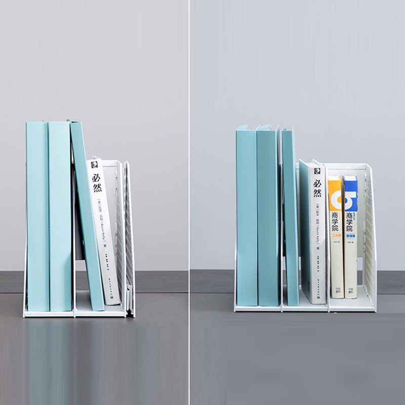 Giá tài liệu nhựa A4 giá tài liệu đứng để bàn nhiều ngăn gấp gọn VAFOFA - CFH401