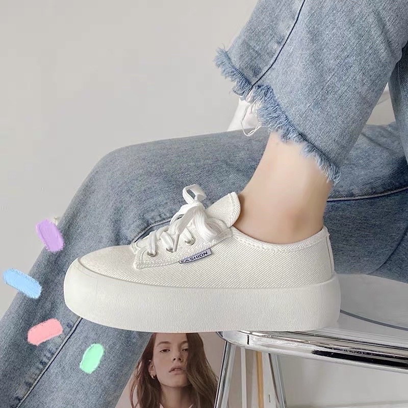 Giày Nữ Trơn Nâng Đế Siêu Êm