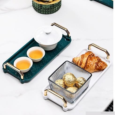 Khay trà/ trái cây phong cách sang trọng tiện dụng