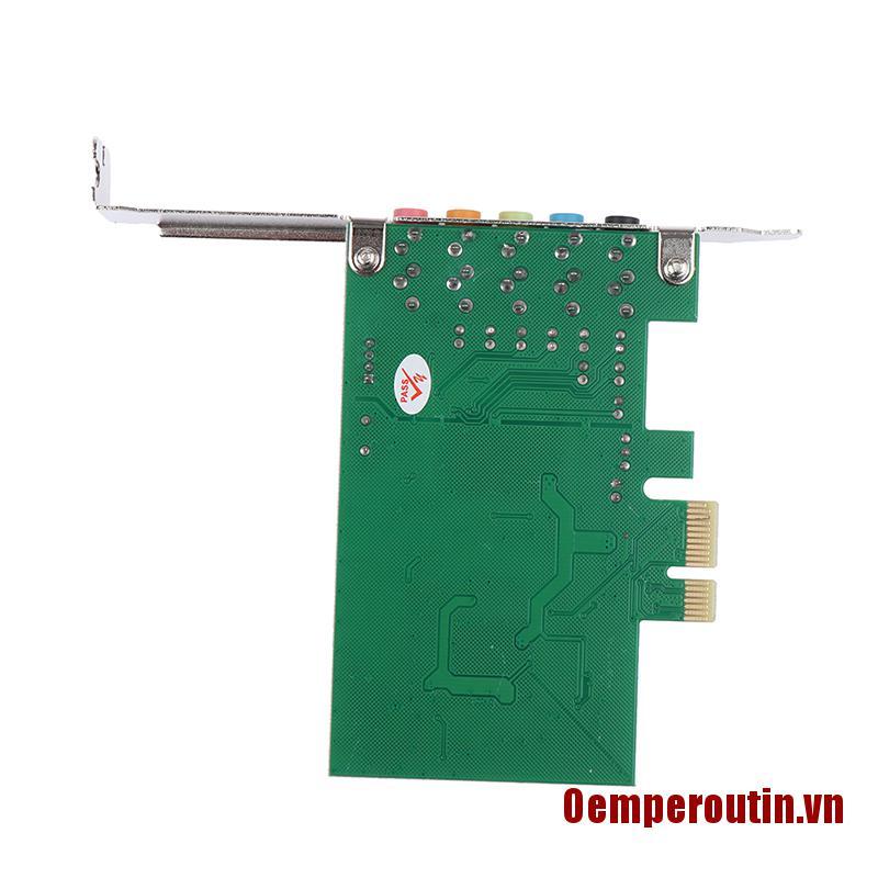 CHANNEL Card Âm Thanh Pci Express Pci-E 5.1 Ch 6 Kênh Hỗ Trợ Win7 | WebRaoVat - webraovat.net.vn