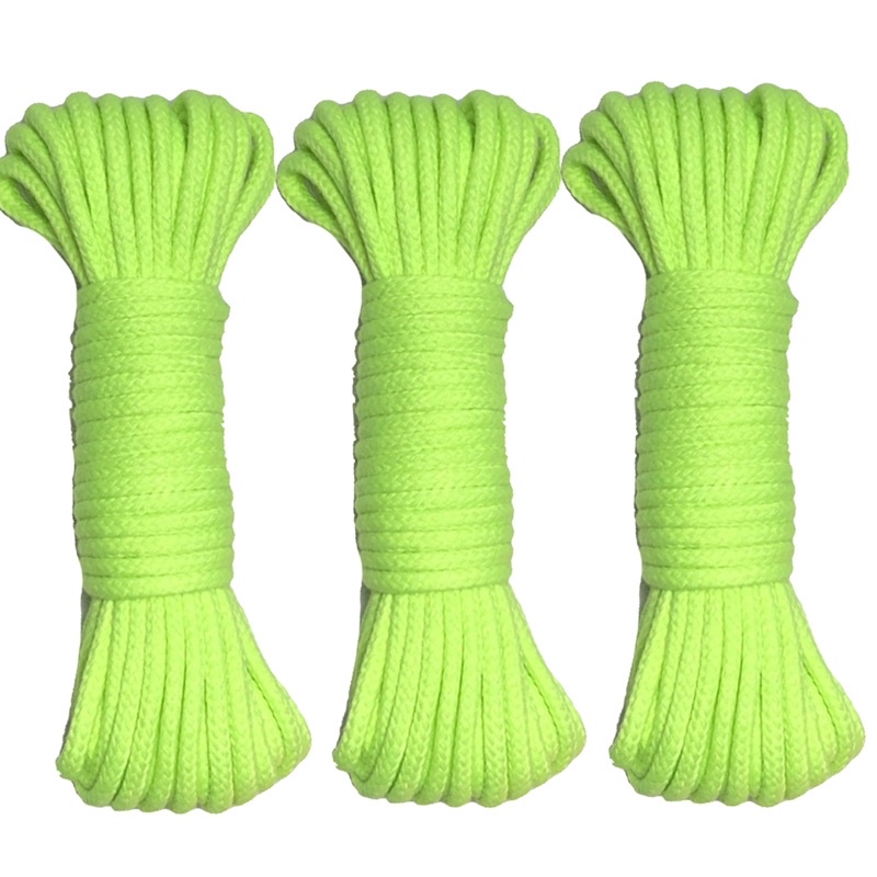 20 mét - Dây Cotton 4mm có lõi oval mền êm tay dùng làm macrame, trang trí, căng lều