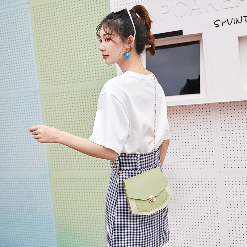 Túi đeo chéo dây kim loại phong cách Hàn Quốc thanh lịch dành cho nữ