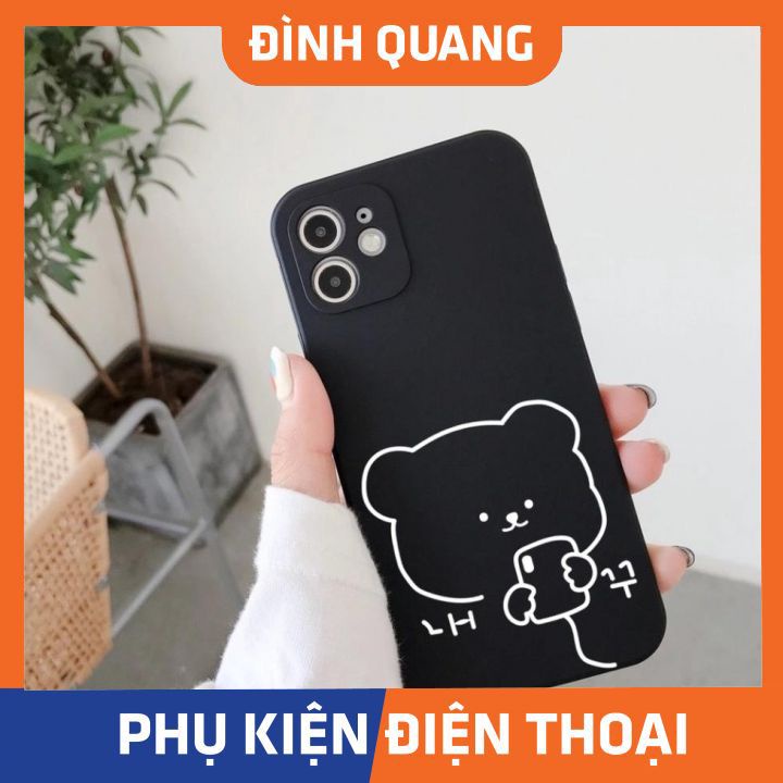 Ốp lưng iphone gấu nhắn tin 6/6plus/6splus/7/7plus/8/8plus/x/xr/xs/11/12/pro/max/plus/promax - ĐQ Store