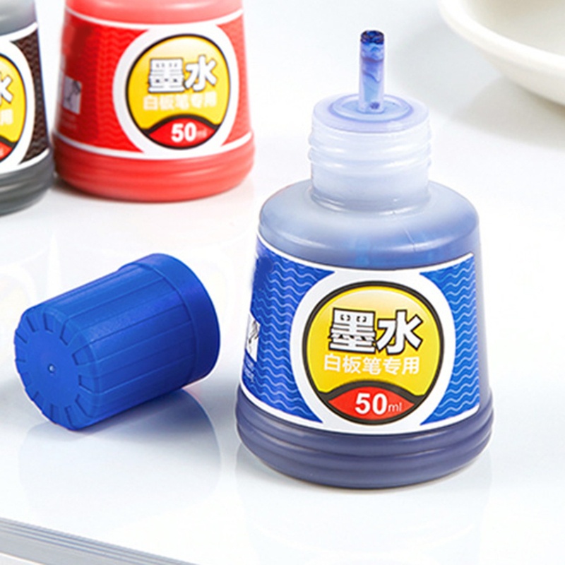 1 Lọ Mực In Màu Xanh Dương / Đen / Đỏ Dành Cho Văn Phòng