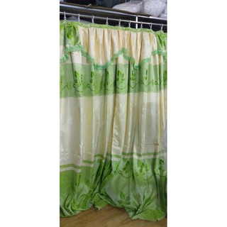 Rèm treo cửa gấm bóng xanh cốm(2m*2m)