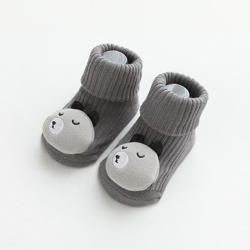Vớ Cotton Mềm Chống Trượt In Họa Tiết Hoạt Hình Dễ Thương Thời Trang Thu Đông Cho Bé Sơ Sinh