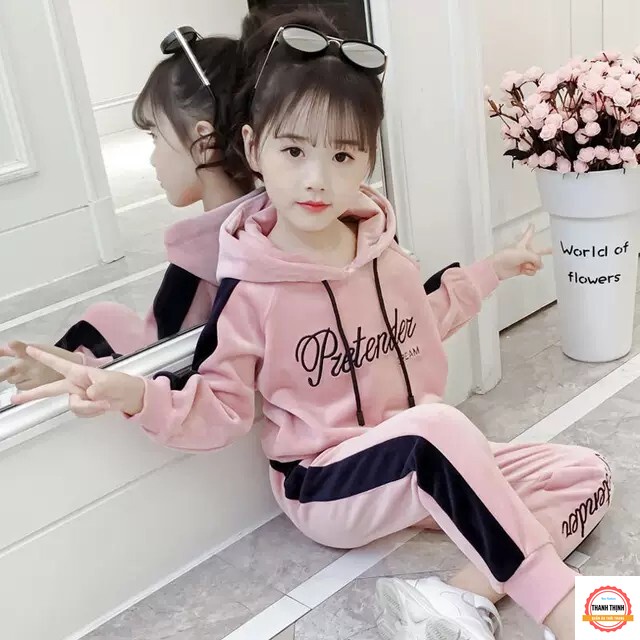 Set Bộ Đồ cho bé gái thu đông THANH THỊNH 4-14 tuổi mẫu Dream.