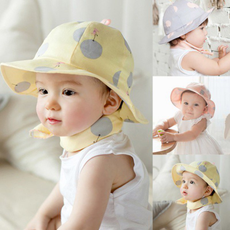 Nón tai bèo chấm bi xinh xắn cho bé