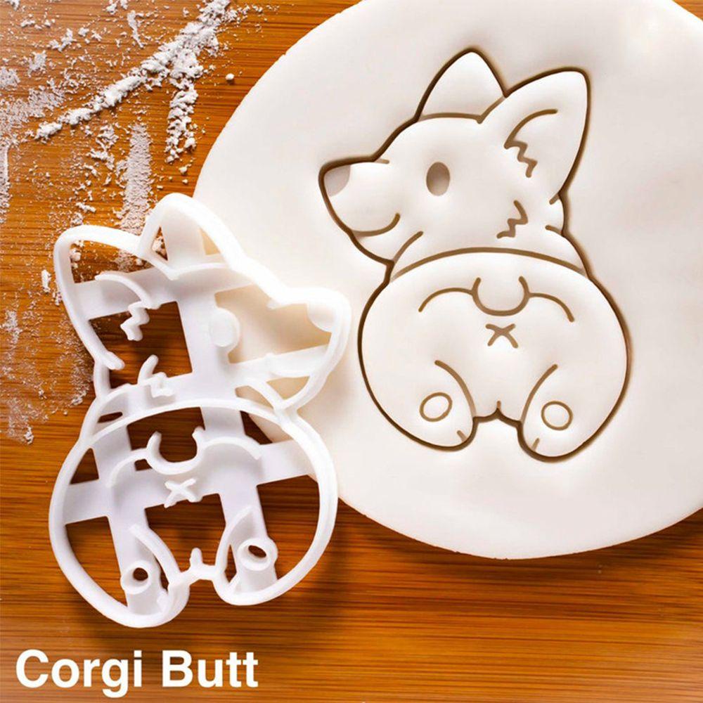 GOGOUP Set 3 Khuôn Dập Nổi Họa Tiết Hoạt Hình Dễ Thương Dùng Để Trang Trí Bánh