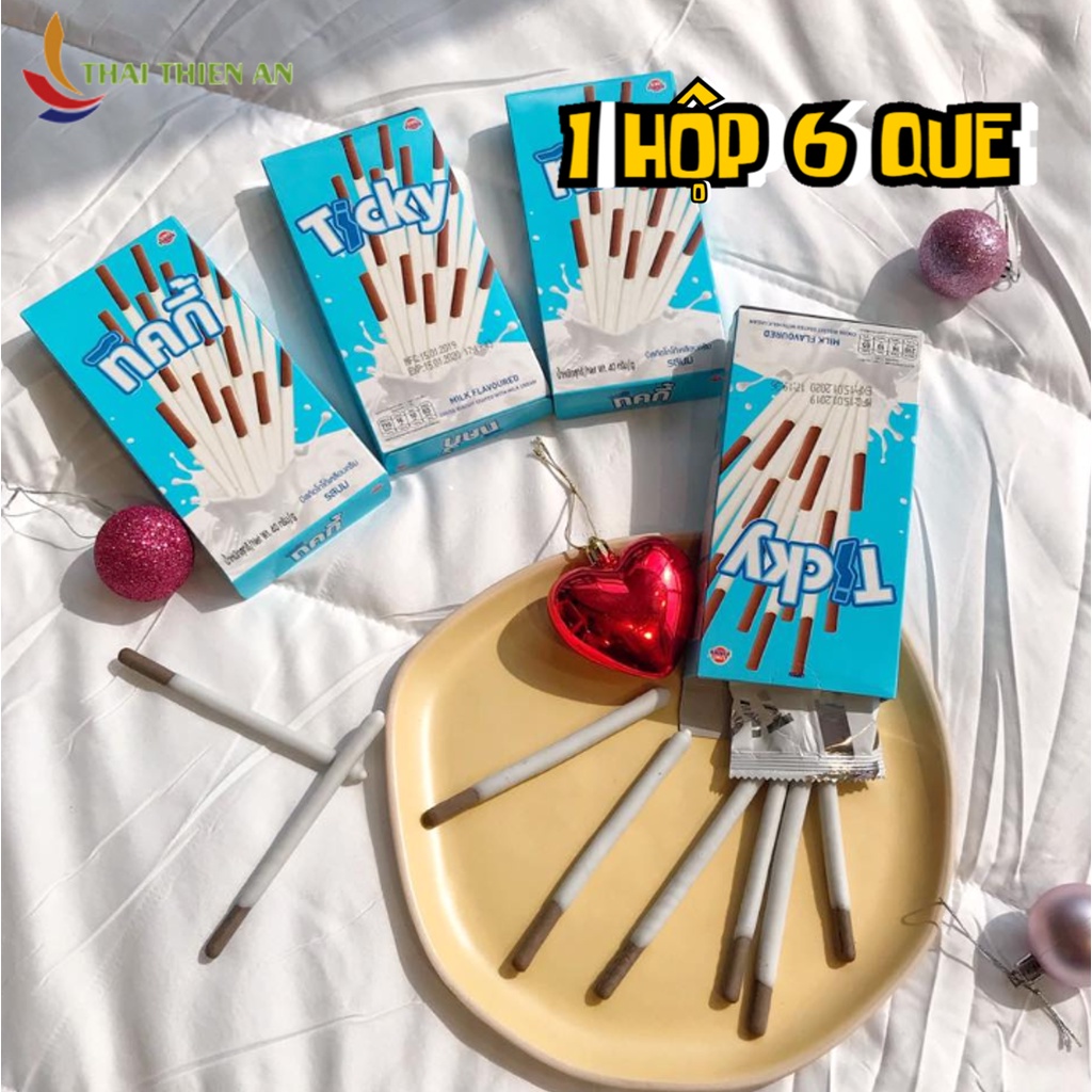 Bánh que sữa Thái Lan TICKY 20gr - hộp - bánh ăn vặt