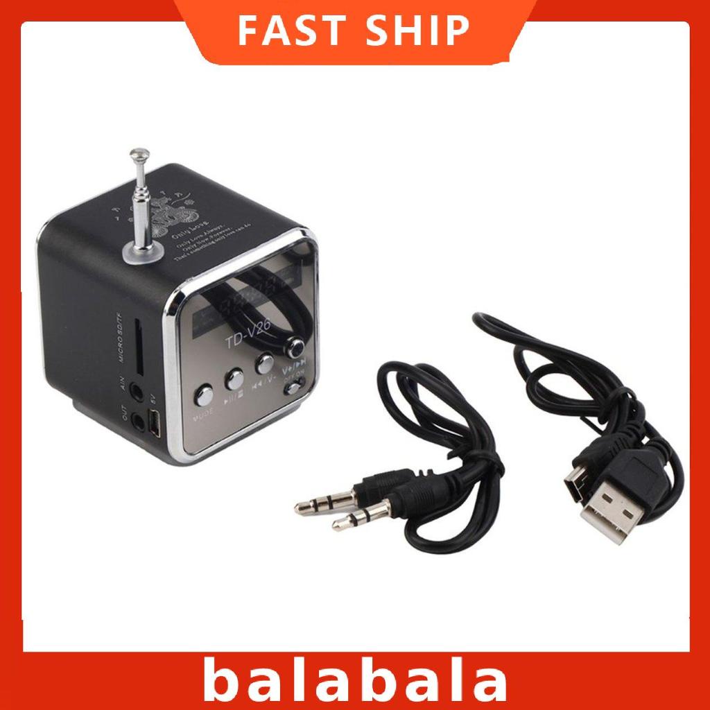 Portable TF USB Mini Stereo Speaker Music Player FM Radio PC MP3 /4