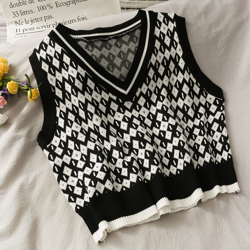 [SẴN] Áo gile len nữ Ulzzang Quảng Châu AGL10 | BigBuy360 - bigbuy360.vn