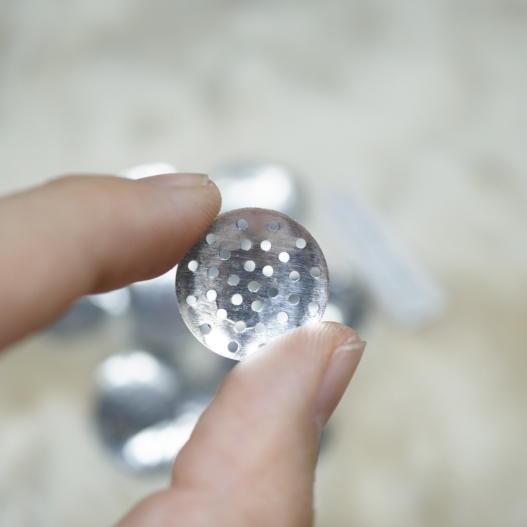 20 miếng đế lỗ, đế hoa 18mm làm phụ kiện trang trí handmade