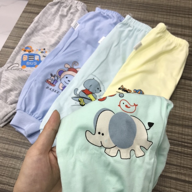 Quần chục dài cotton mông thú cho bé .