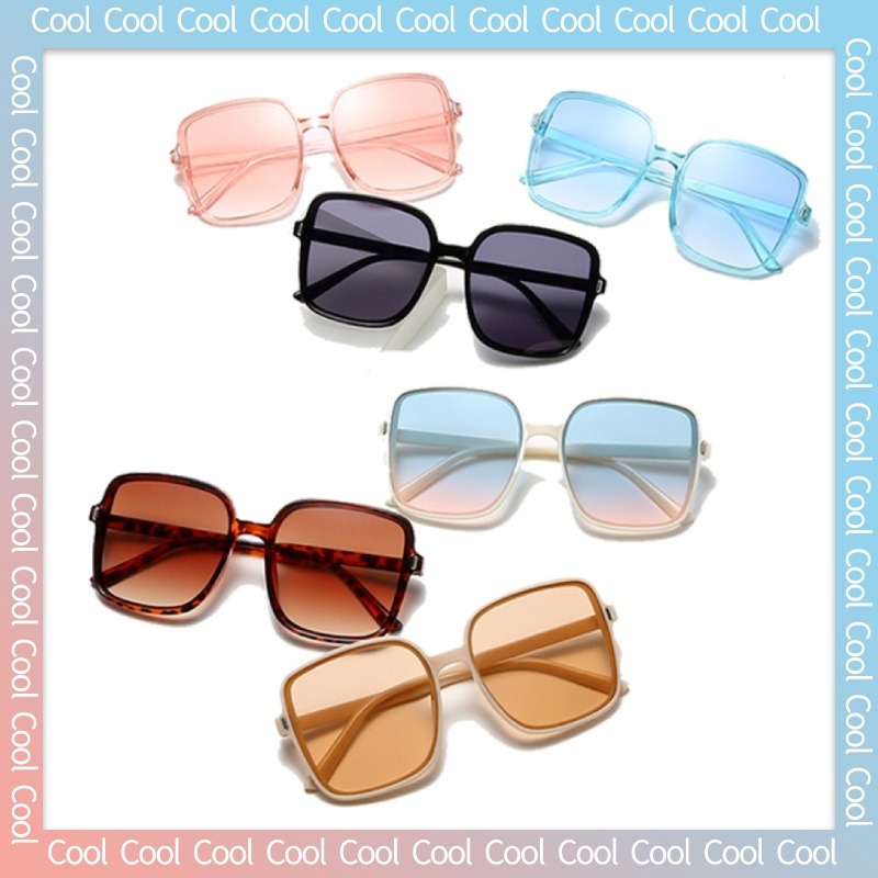 Kính Mát Gọng Vuông Lớn Phong Cách Hàn Quốc Thời Trang Cho Nam Và Nữ