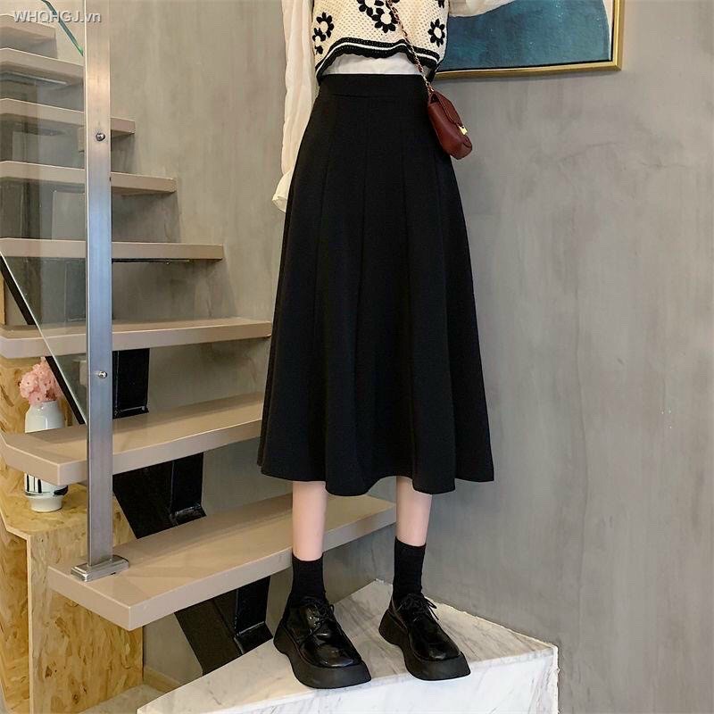 Chân váy xếp ly dáng dài lên from xinh xắn. ms306. Chất vải tuyết mưa siêu mềm mịn