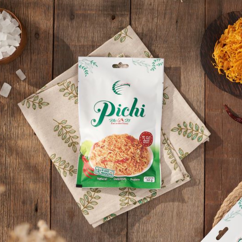 Khô gà xé cay vị truyền thống đồ ăn vặt Pichi gói 50g sợi dai ngon ZonzonFood | BigBuy360 - bigbuy360.vn