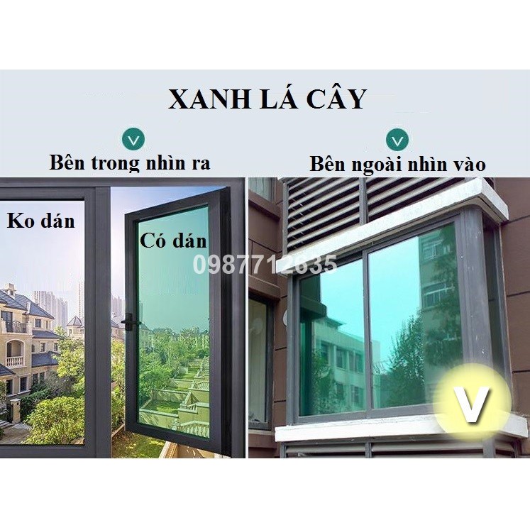 [ĐỦ SIZE] Giấy Dán Kính Phản Quang Cách Nhiệt, Phim dán kính 1 chiều chống nắng