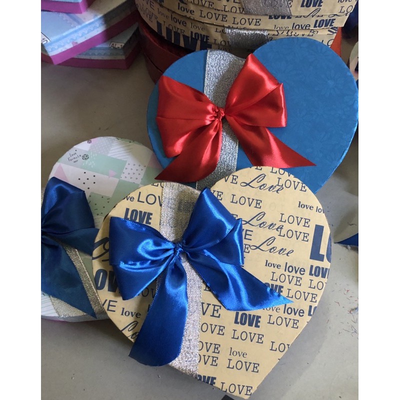 Combo 10 hộp trái tim đk 16-24cm  cao 3-3,5cm | BigBuy360 - bigbuy360.vn