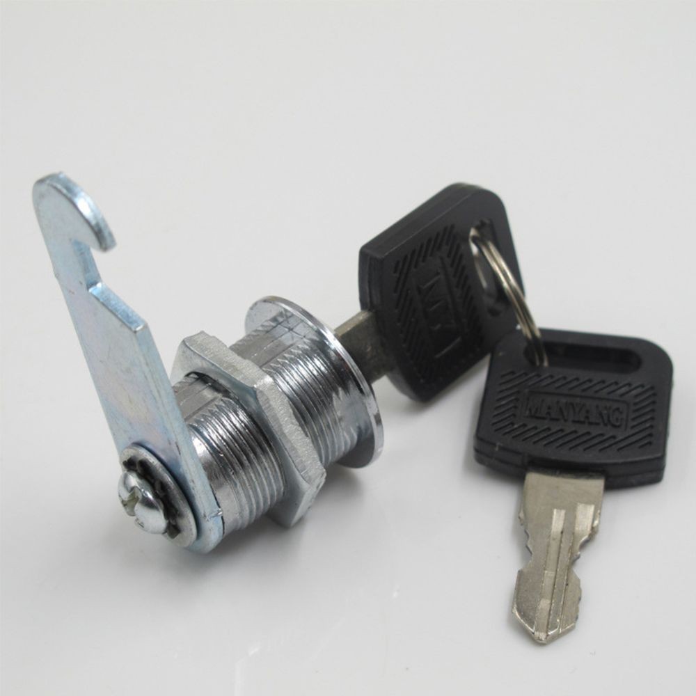 Khóa cam hình trụ có 2 chìa 16mm dành cho tủ quần áo