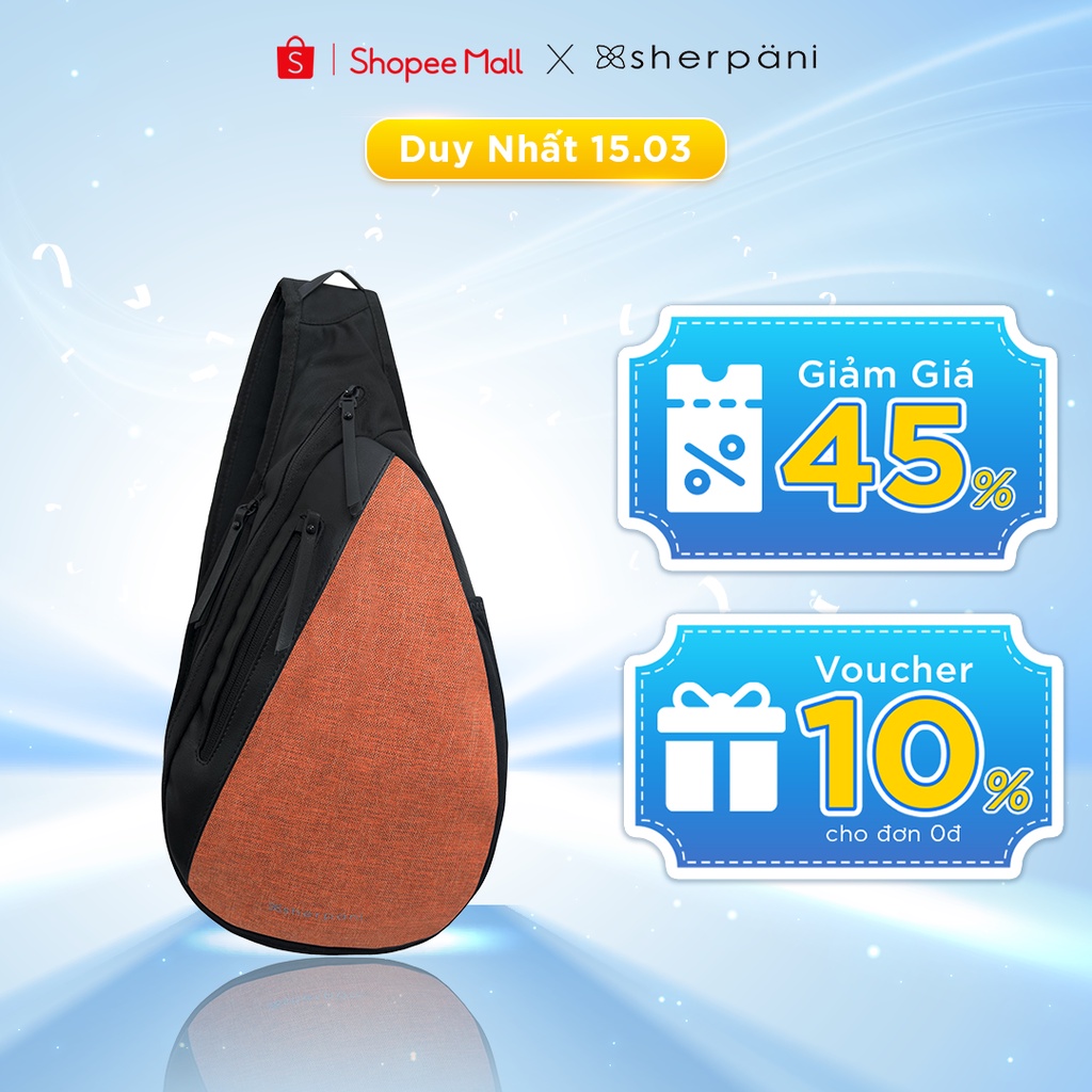 Túi Sling bag chống trộm Sherpani Esprit at chống thấm nước tốt, thiết kế độc đáo_ Bảo hành 12 tháng