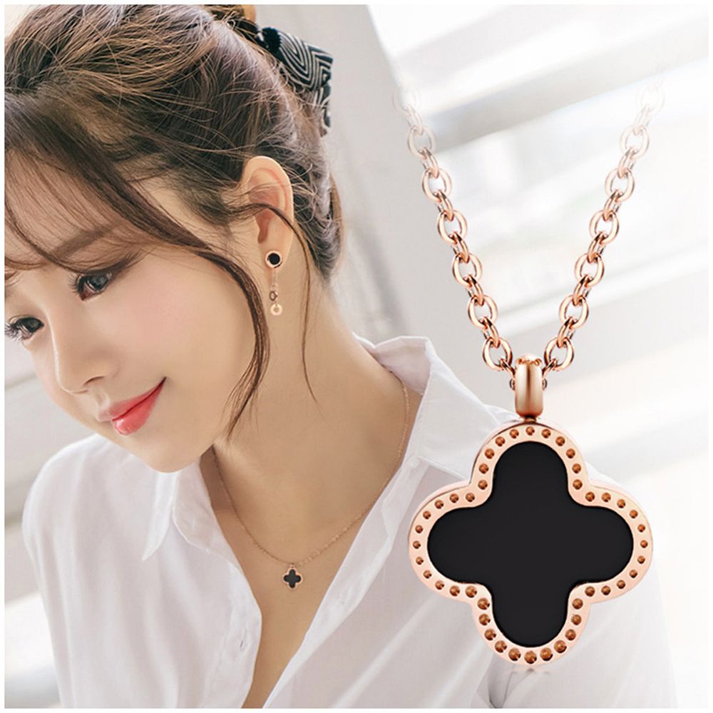 Vòng cổ Choker Hình Cỏ Bốn Lá May Mắn Thời Trang Dành Cho Nữ