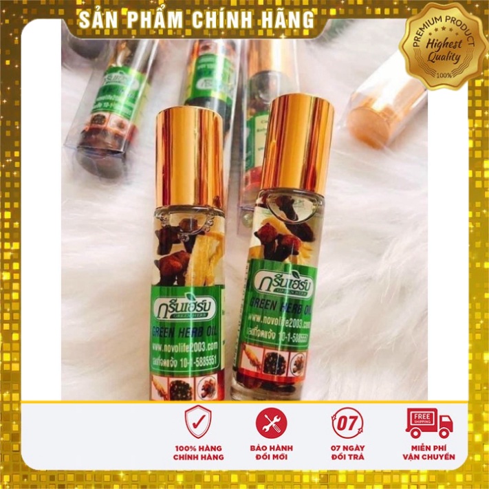 Dầu Lăn Sâm Thảo Dược Green Herb Oil Thái Lan (Có Sẵn)