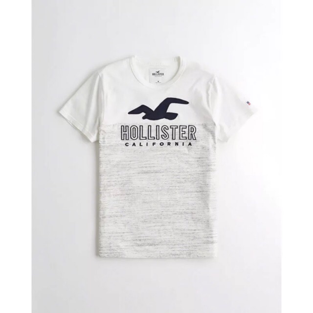 Áo thun Hollister logo trước ngực Auth 100%