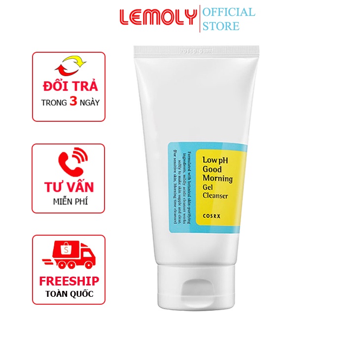 Sữa Rửa Mặt Cosrx Low Ph Good Morning Gel Cleanser Chiết Xuất Từ Dầu Cây Trà Dịu Nhẹ Cho Da Đẹp Mịn Màng