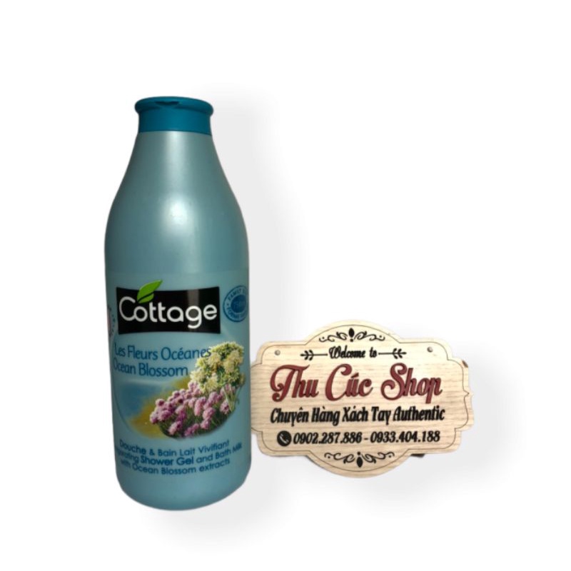 Sữa tắm dưỡng thể trắng da Cottage 750ml Pháp [HÀNG CHÍNH HÃNG] | BigBuy360 - bigbuy360.vn
