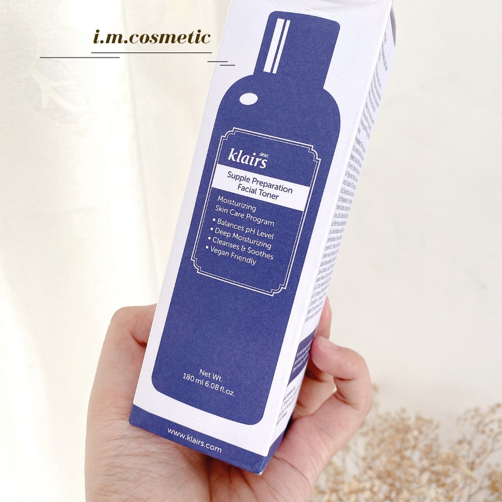 Nước hoa hồng Dear Klairs Supple Preparation toner 180ml